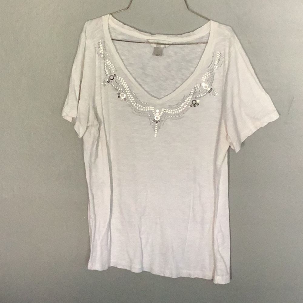 Womens size L sequined top